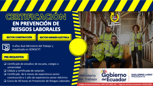 Certificación en Prevención de Riesgos Laborales