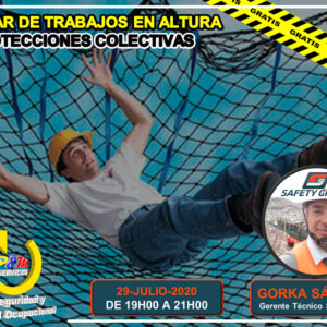 Certificado WEBINAR DE TRABAJOS EN ALTURA PROTECCIONES COLECTIVAS