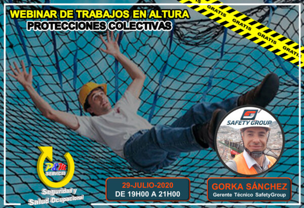 Certificado WEBINAR DE TRABAJOS EN ALTURA PROTECCIONES COLECTIVAS