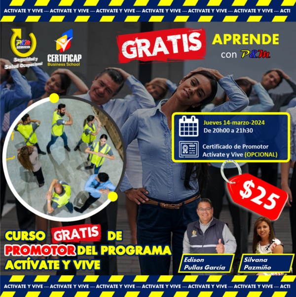 CURSO DE PROMOTOR DEL PROGRAMA ACTÍVATE Y VIVE