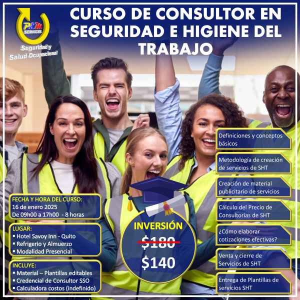 CURSO DE CONSULTOR EN SEGURIDAD E HIGIENE DEL TRABAJO
